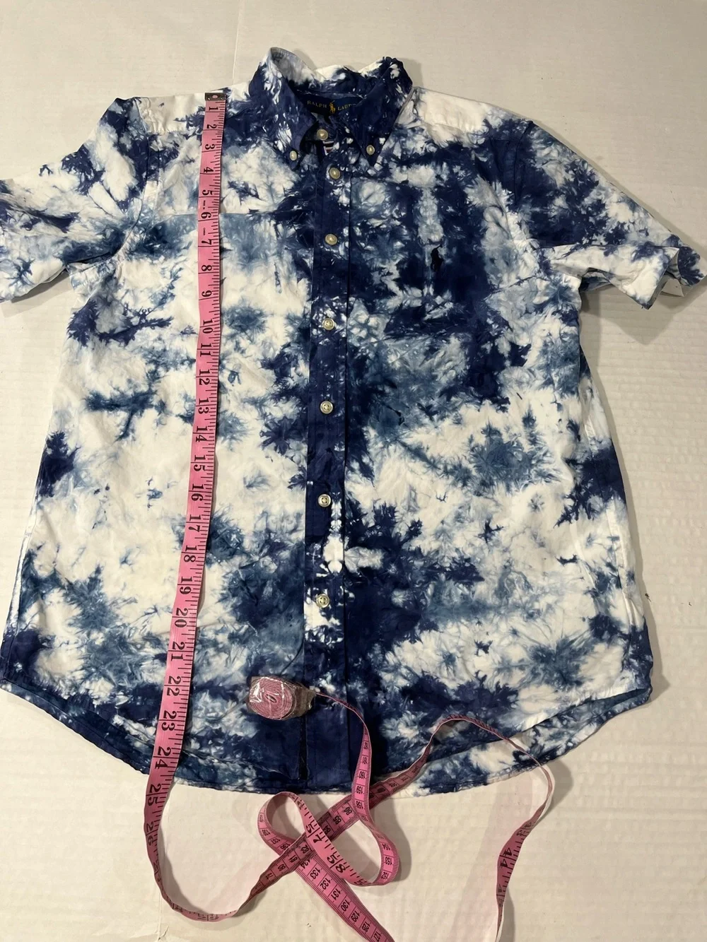 RALPH LAUREN BOYS TIE DYE BUTTON SHIRT